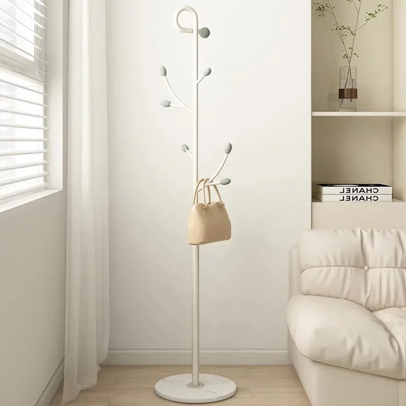 Perchero de Metal blanco para almacenamiento, Perchero de pie para dormitorio, Perchero Recibidor Entrada, accesorios para el hogar, venta