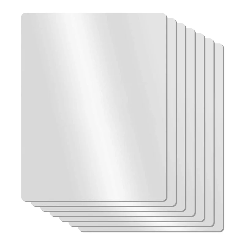 AF93-مجموعة سجادات ألواح تقطيع بلاستيكية مرنة شفافة، سجادات شفافة لقطع المطبخ مقاس 17.5 × 12 بوصة، مجموعة من 7 قطع