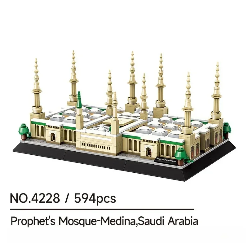 1463PCS Creatieve Sheikh Zayed Grand Moskee-Abu Dhabi Bouwstenen Architectuur Bouw Bricks Speelgoed Cadeau Voor Volwassen Kinderen