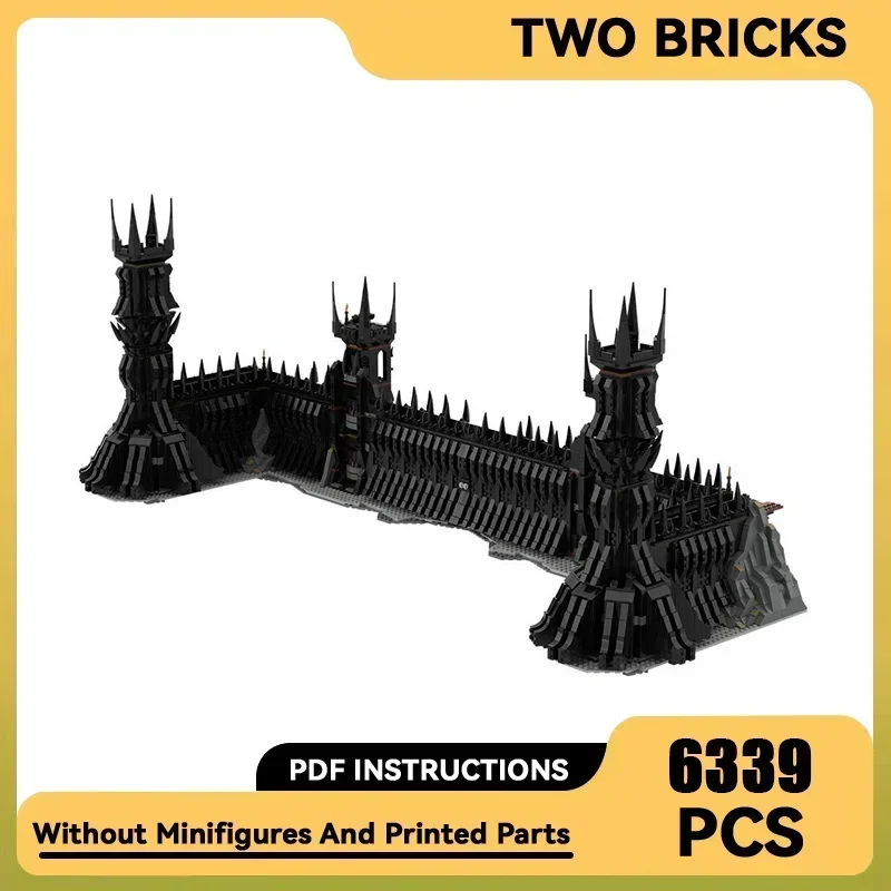 Magical Rings Movie Model Moc Building Bricks UCS Black Gate Technology Modular Blocks Gifts Christmas Toys DIY Sets Assembly