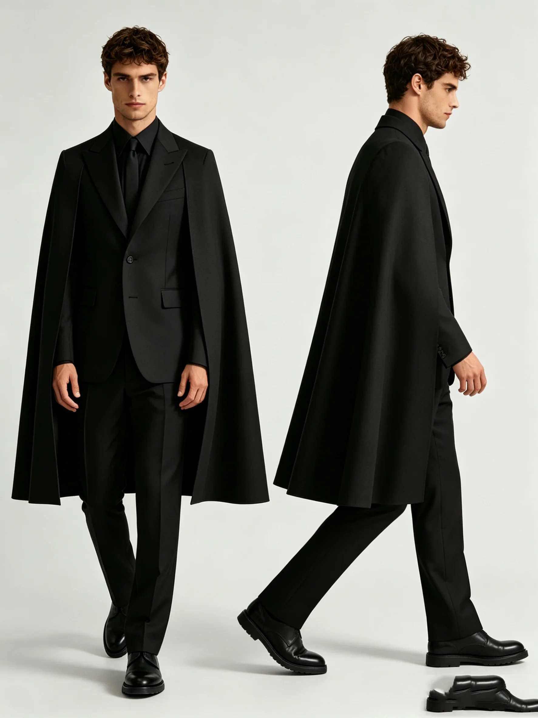 Designer Black Wrap Men Suit S - огляд і ціна Men Formal Wear Design