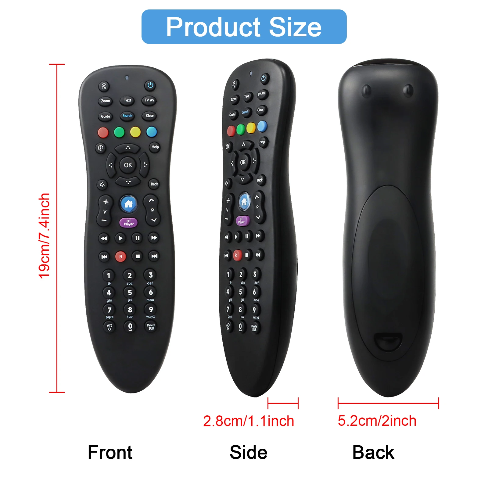 جهاز التحكم عن بعد لـ BT YouView Set Top Box RC3124705/04B DTR-T4000 DTR-T2100 DB-T2200 DTR-T2110 DTR-T2000 لـ Humax T1000 T1010