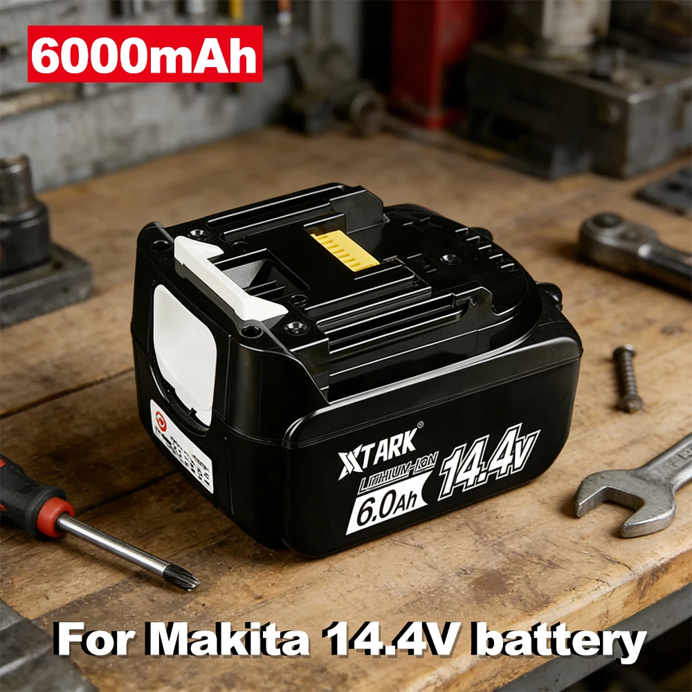 

For Makita 14.4V 6000mAh Lithium-ion Rechargeable Battery Replacement BL1415 BL1430 BL1440 Cordless Power Tool Battery