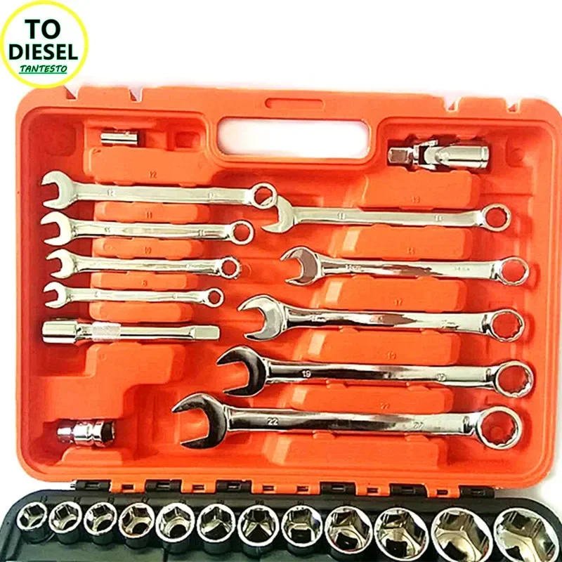 Set Alat Perbaikan Kunci Pas Mobil Alat Injektor CRIN 82 Buah