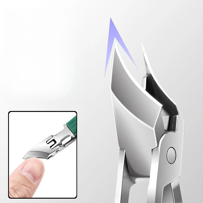 25° Slant Edge Nail Clipper Anti-Splash Cuticle Remover Professional Eagle Beak Oblique Toe Nail Trimmers Manicure Pedicure Tool