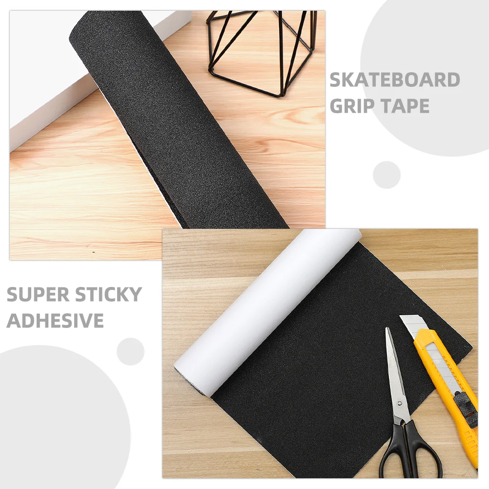 Skateboard Sandpaper Grip Tape for Scooter Slide Non-slip Cloth Pedal Self-adhesive Pvc Longboard