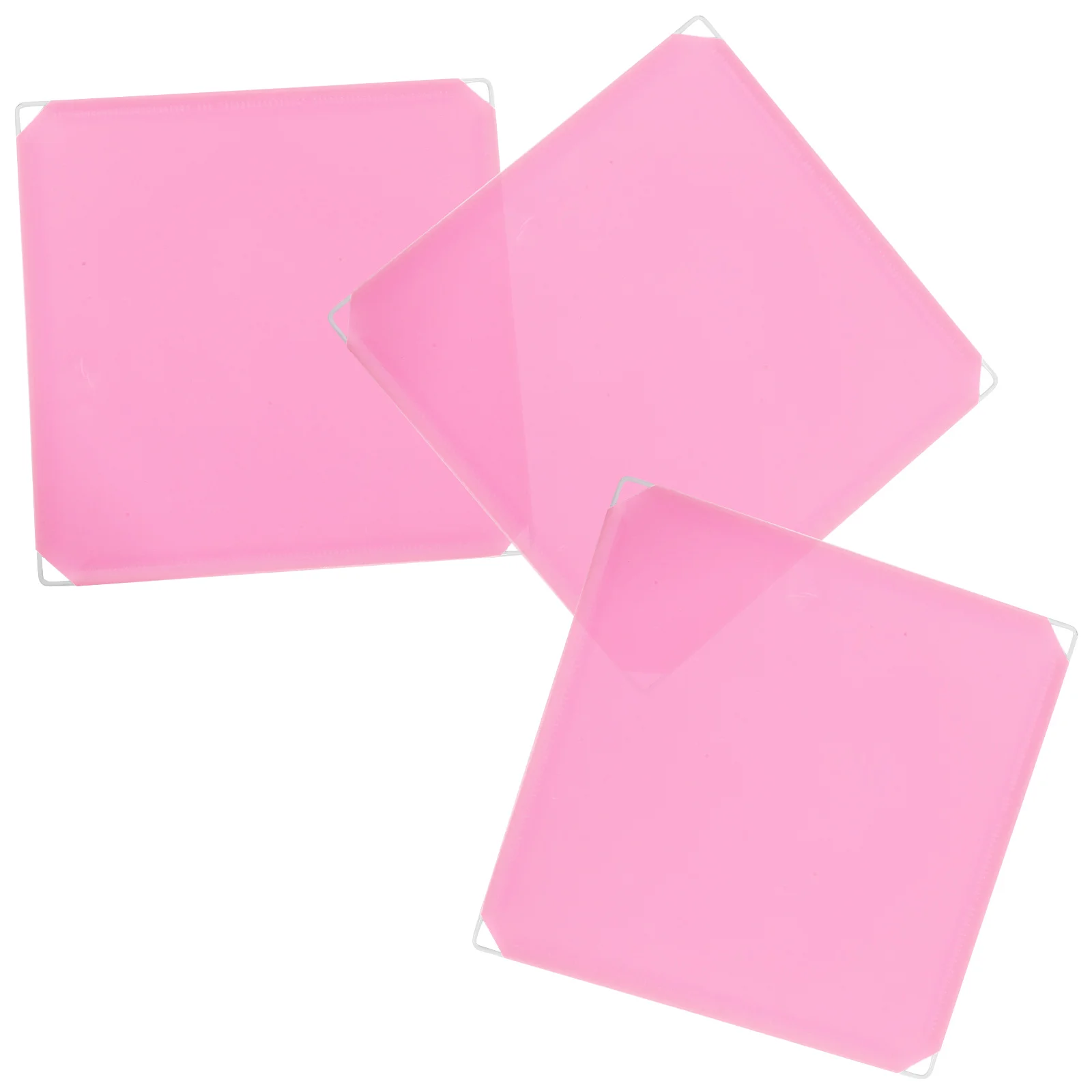

3 Pcs Cat Litter Pee Shield Box Privacy Cover Toy Accessories Automatic Pink Pp Plastic Resin Travel