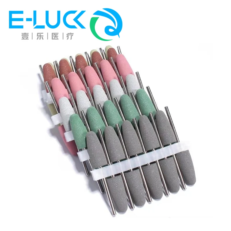 

10pcs/set Dental silicone Rubber Polishers Burs HP Teeth Whitening For Low Speed Handpiece Dental Polishing