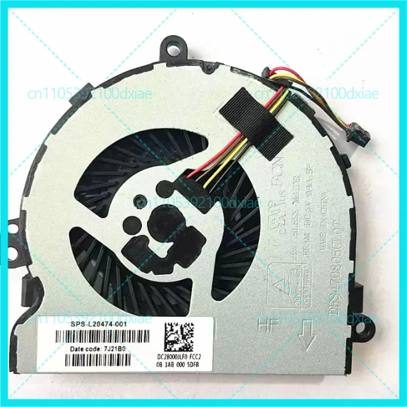 For HP 15-DA TPN-C135 15-DB TPN-C136 Radiator L20470-001 L20474-001 Fan