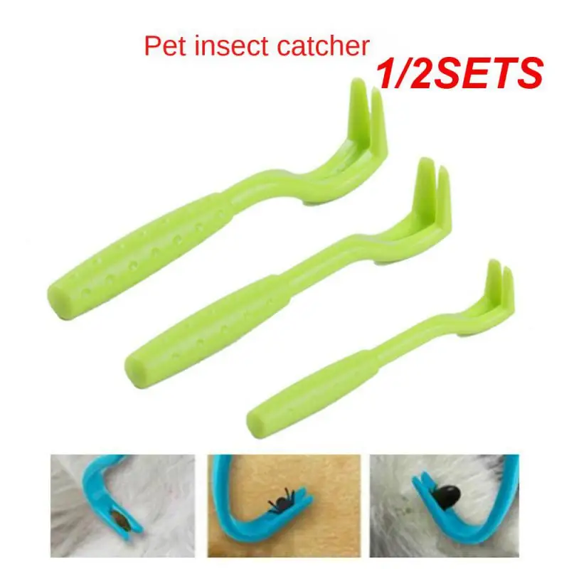 1/2SETS Flea Remover Hook Fleas Pet Cleaning Tools Pet Lice Remover Pet Cat Dog Accessaries Tick Remover Ticks Dog Flea Removal