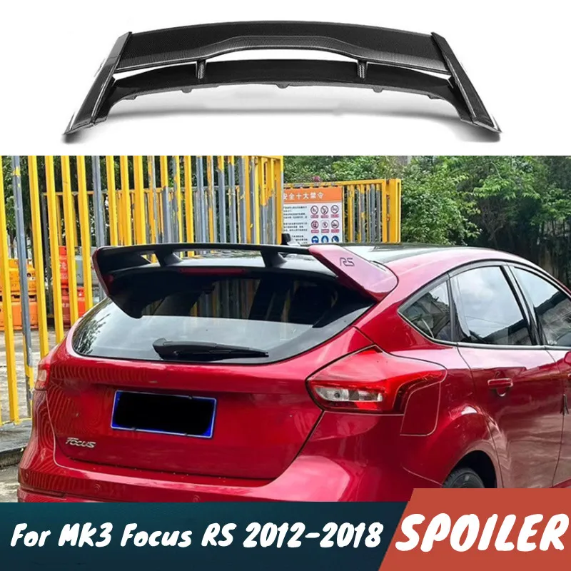 

For MK3 Focus RS 2012-2018 High Quality ABS Plastic Rear Roof Trunk Lid Lip Spoiler Wings Body Kit Exterior Tuning Accessories