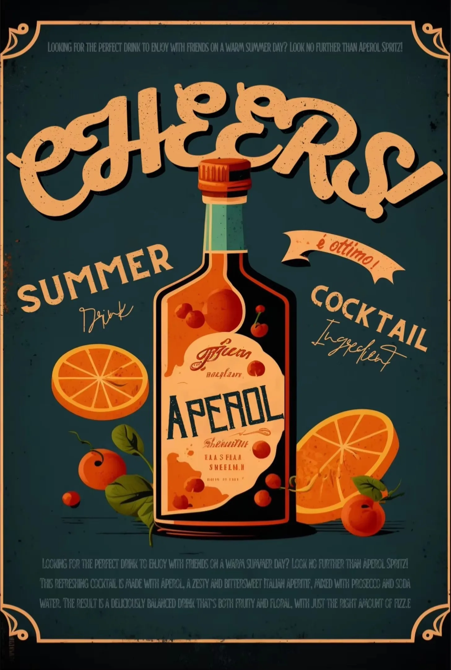 Retro drankje cocktail poster vintage advertentie Martini bier whisky koffie diamant schilderij muur kunst voor bar kamer home deco