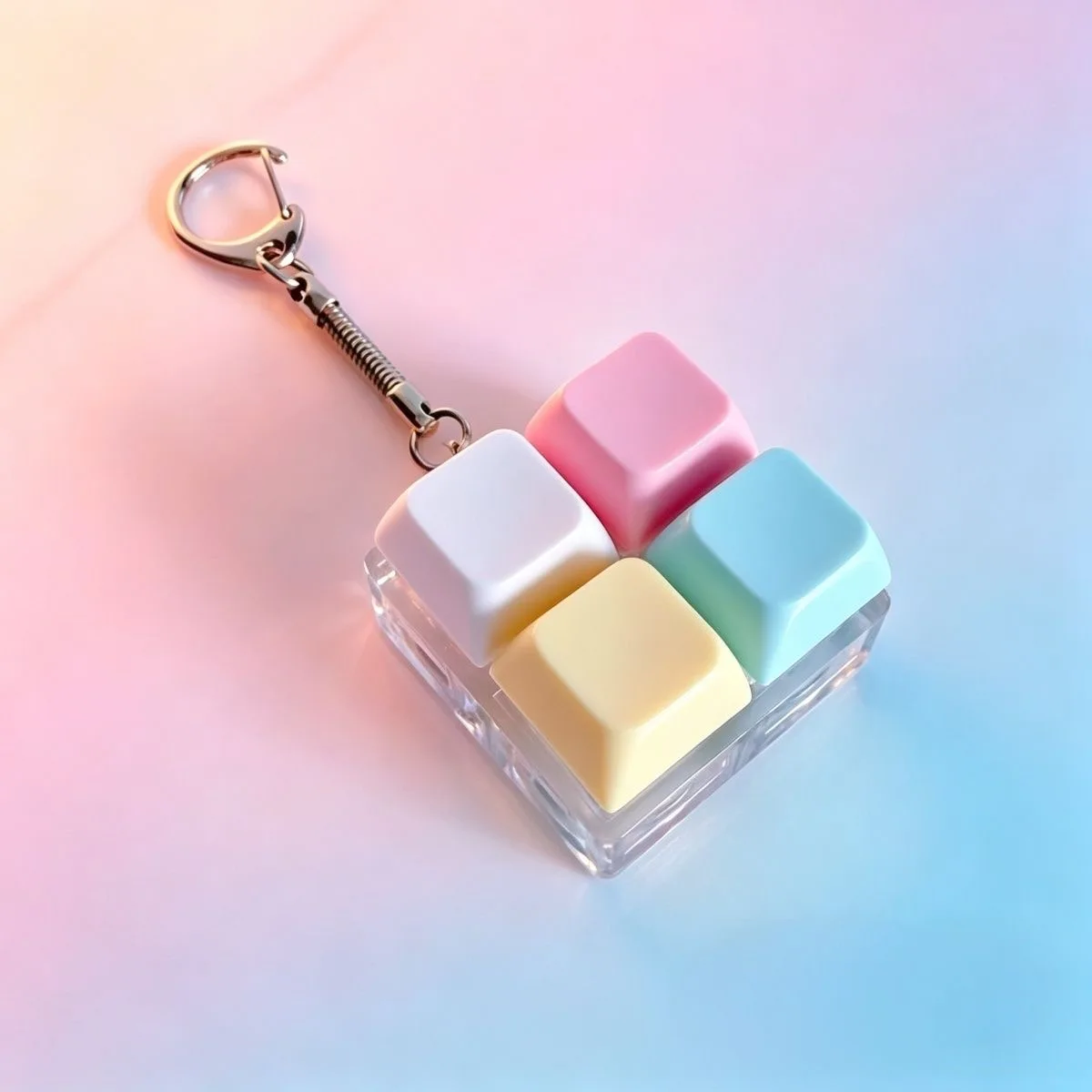Decompression 4 / 9 Keyboard Key Toy Anti Stress Finger Keychain ﻿Game Button Pinch Tester Office Desk Accessory Decompression