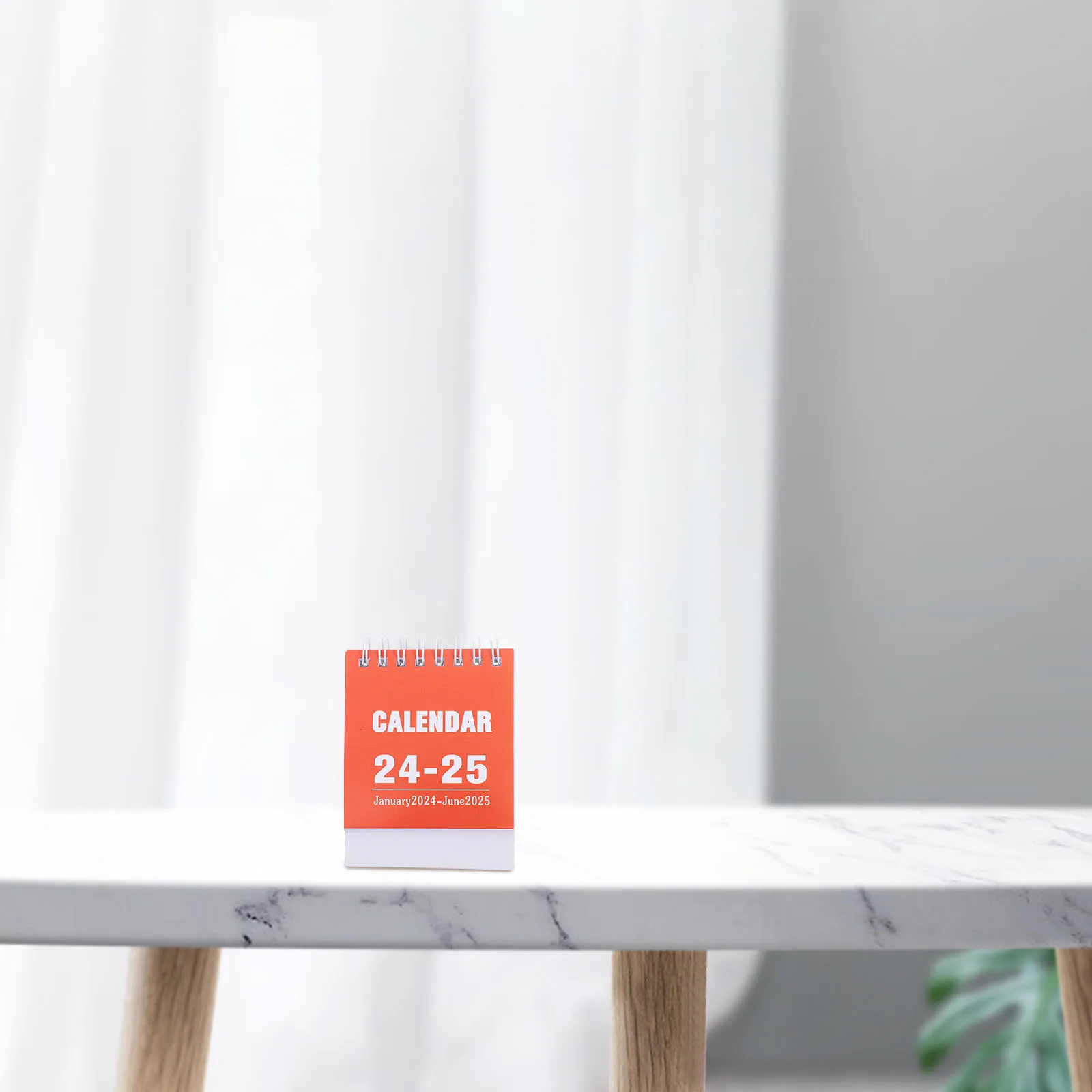 

Mini Desk Calendar 2024-2025 Decorative Monthly Flip Calendar Desktop Office Schedule Household Office Accessories
