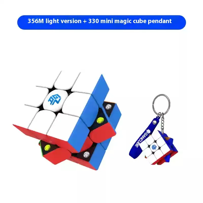 Genuine 356m-E 3x3 Magnetic Magic Speed Cube Stickerless Professional Fidget Toys Gan 356me Cubo Magico Puzzle Kids Toys