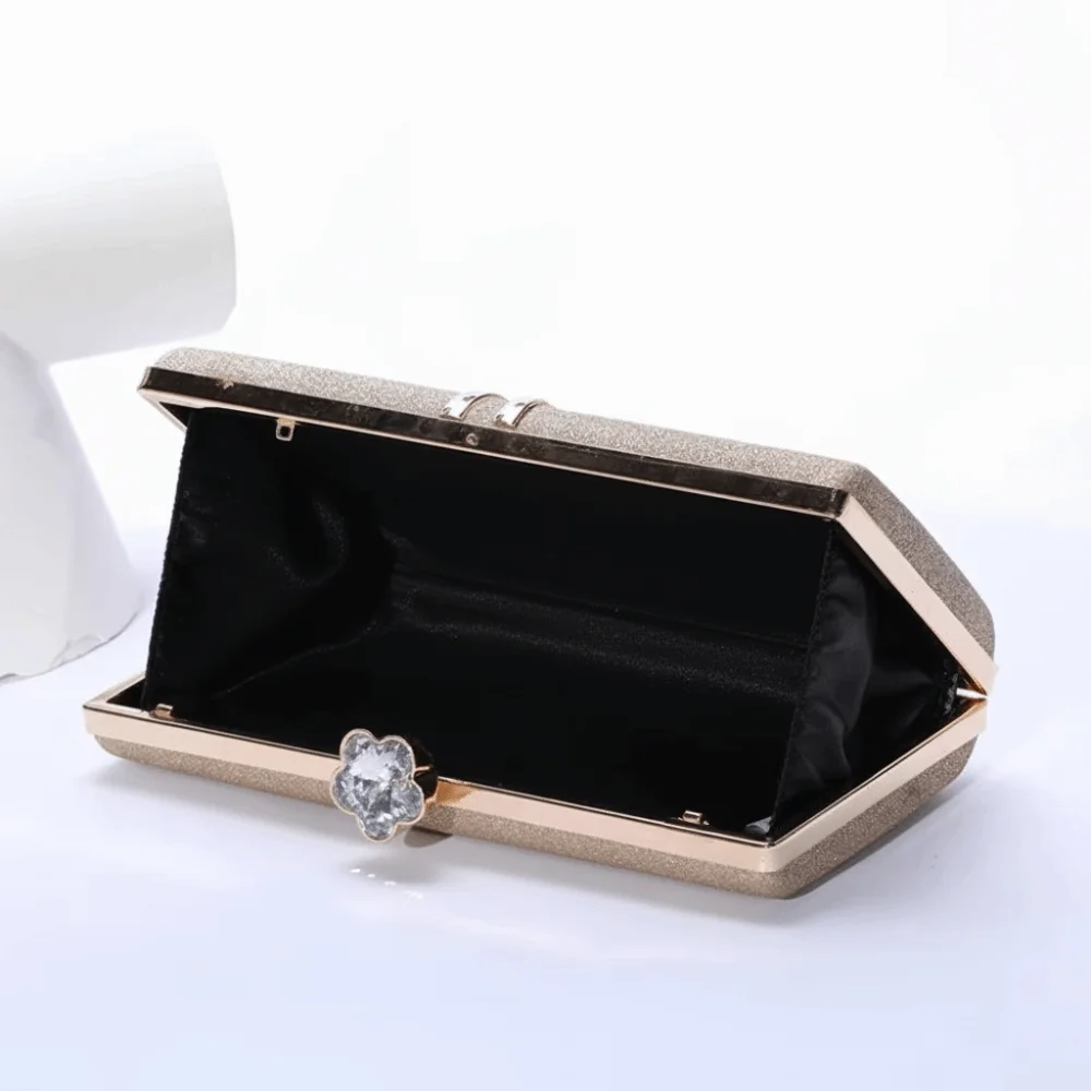 Portable Sequin Evening Banquet Bag Glitter Phone Pouch Ladies Clutch Bag Single Shoulder Large Capacity Box Handbag Party