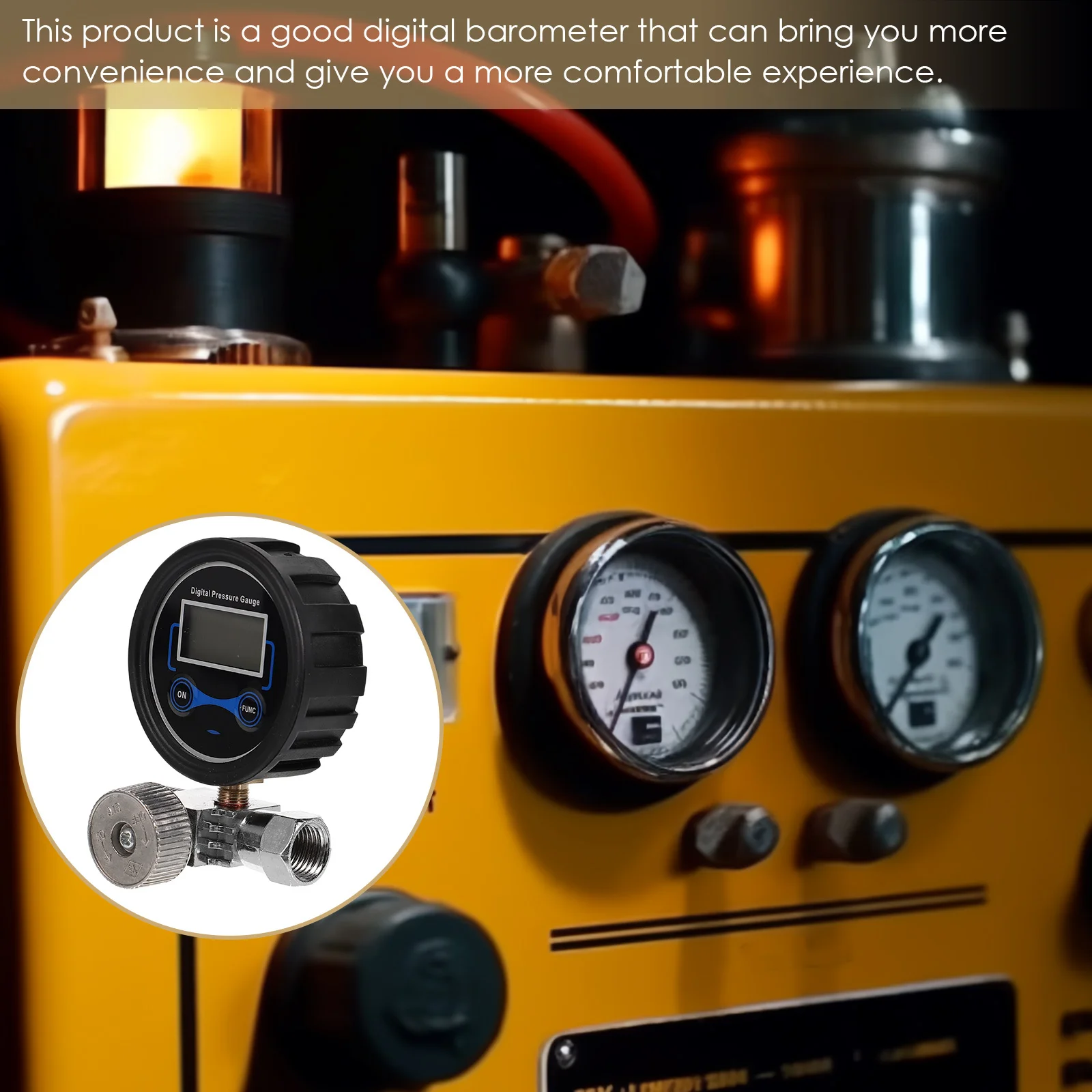 

Digital Pressure Gauge Pneumatic Air Regulator Control Valve 14 Compact Design Precise Digital Control Industrial Laboratory Use