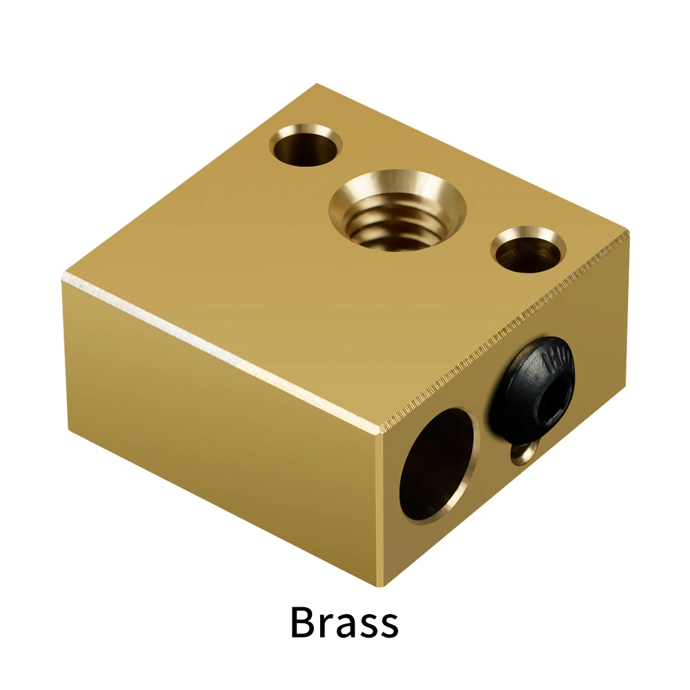 Bloco de calor para impressora 3D, chapeamento de cobre, bloco aquecido, liga de titânio, Ender 3, CR-10, Hotend