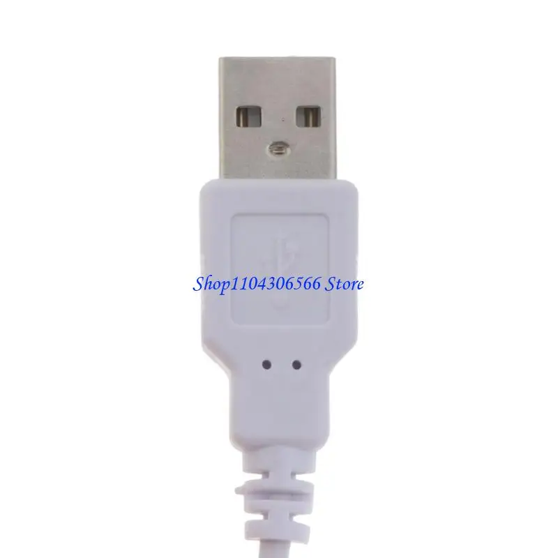 02DD Auxiliary 5V USB to 2.5x0.7mm Power Cable for Various 5V Devices Desk Lamps