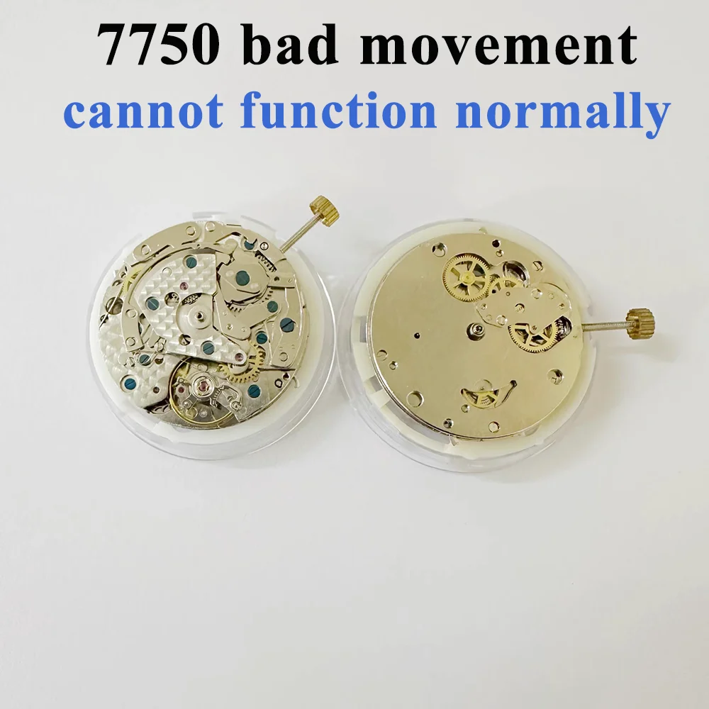 Watch Accessories Faulty Movement For Domestic 7750 Movement Bad Movement For Repair Practice Cannot Function Normally