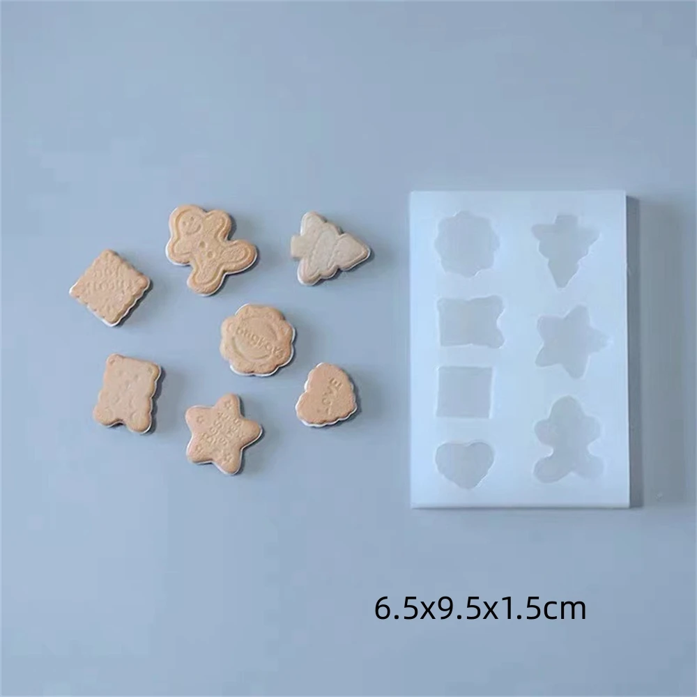 ثلاثية الأبعاد محاكاة كعكة قالب من السيليكون الهراء الكرواسون البسكويت الخبز قالب لتقوم بها بنفسك قالب شمع معطر الراتنج قوالب أدوات تزيين الكعكة #6