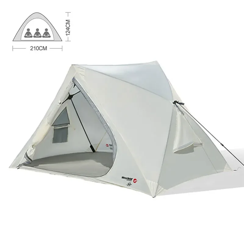 Outdoor Ultralight Camping Tent 3 Season 4 Season Professional 15D Silnylon Rodless Tent