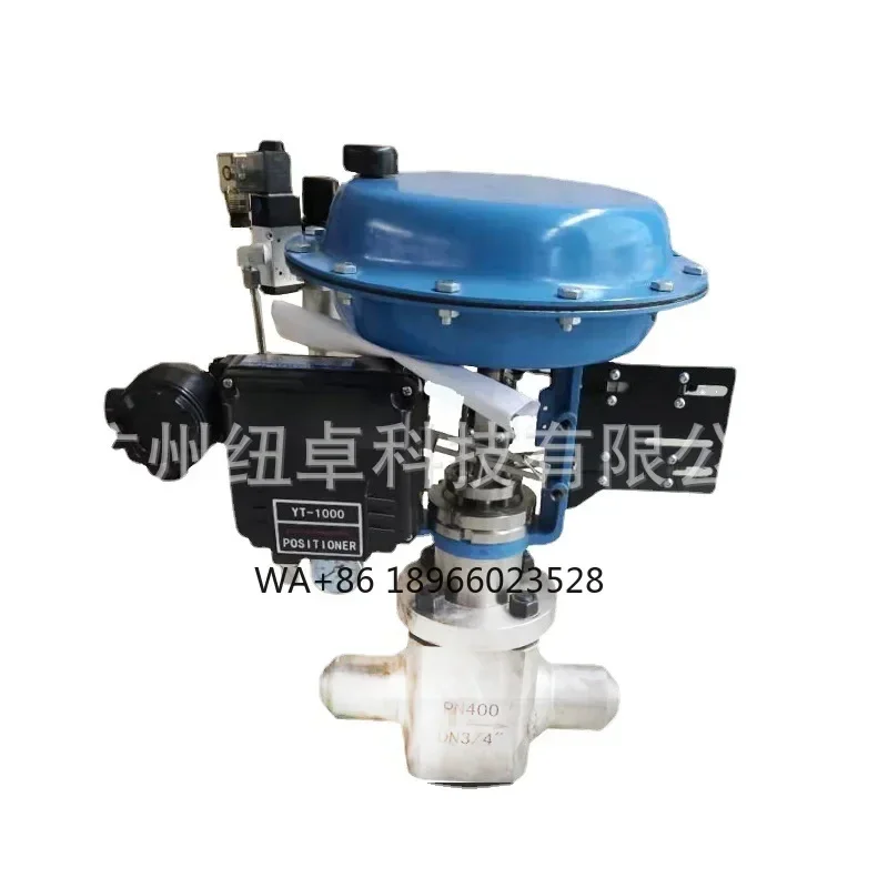 Pneumatic flange connection diaphragm valve, high pressure and high temperature steam heat transfer oil pneumatic switch globe v