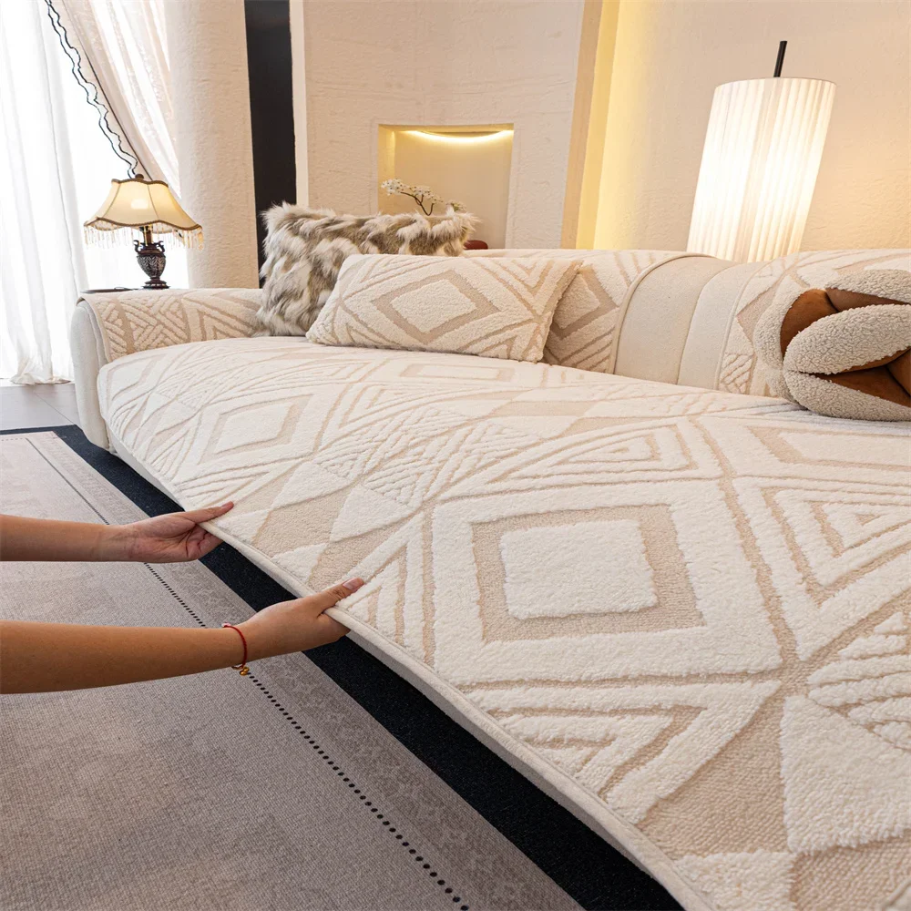 Sofa Cushion 2025 New Style Imitation Cotton and Linen All-season Anti-slip Cross-border Sofa Cover Full-cover Sofa Scarf