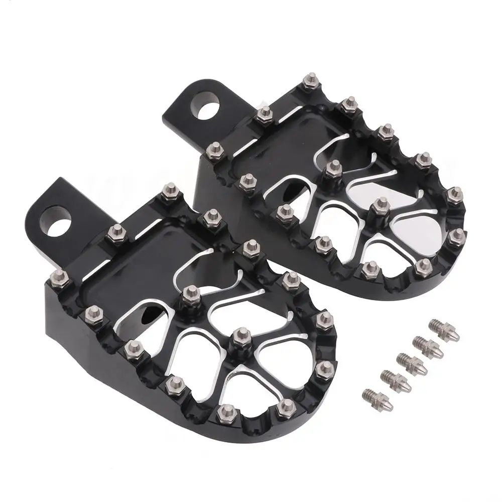 

MX Rotating Style Motorcycle FootPegs Footrests Foot Pegs Wide Fat pedal For Harley Dyna Fatboy Iron 883 1200 D4 Davidson 93-17