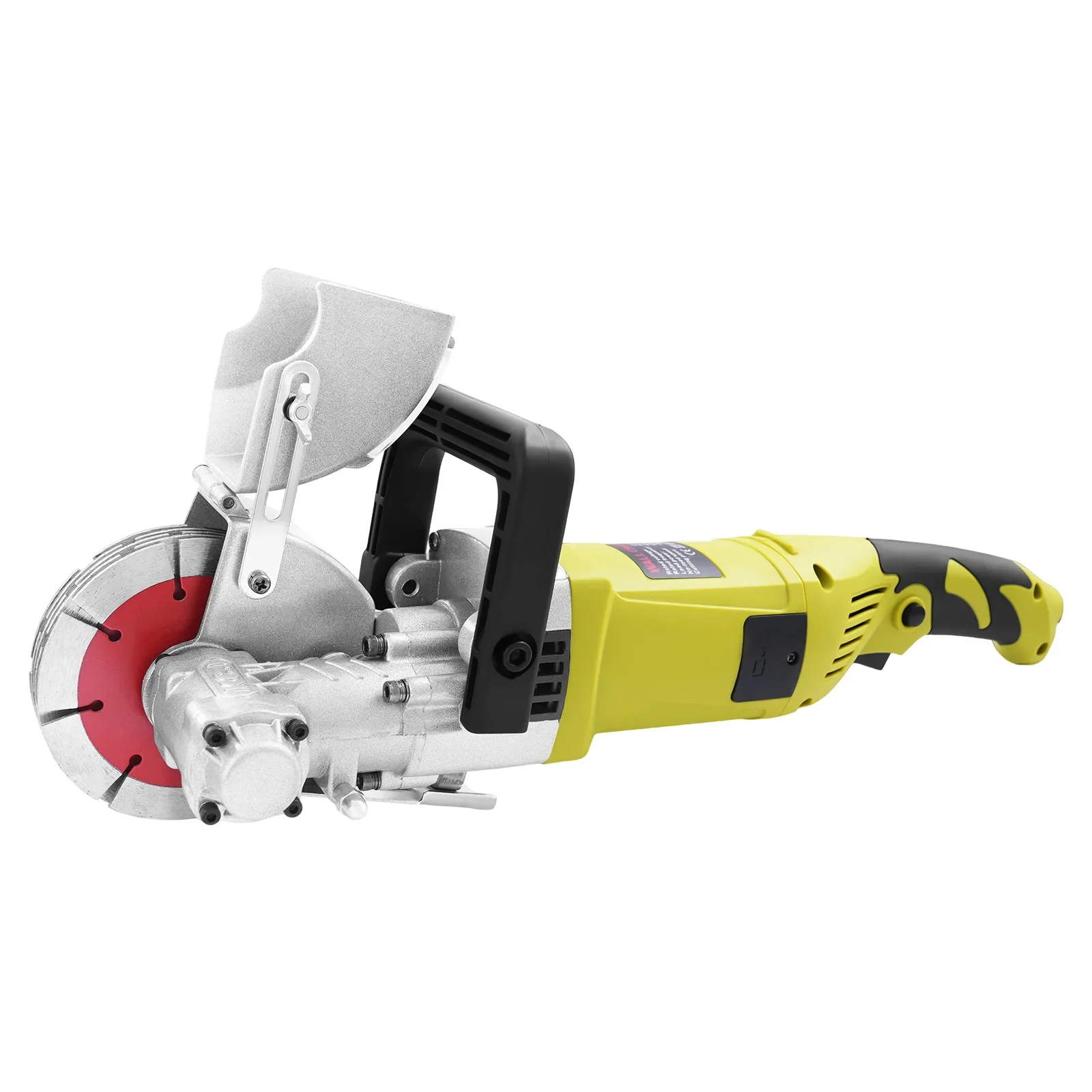 Wall Chaser with Dust Extractor 4KW 5 Blades Electric Wall Chaser w/Adjustable Cutting Depth & Width for Brick Marble & Floors