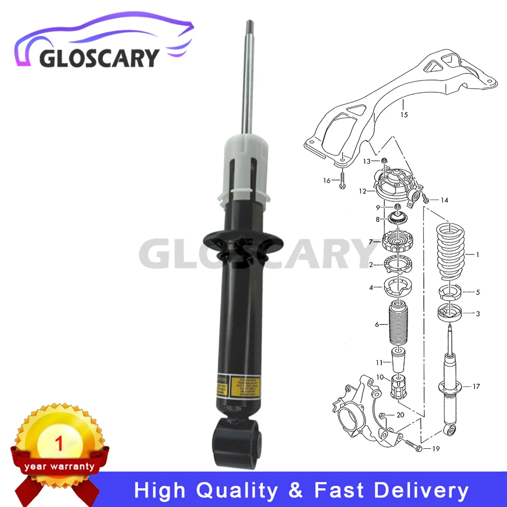 

Rear Left /Right Coil Spring Shock Absorber Strut Core For Porsche Cayenne 9PA VW Touareg 7L 2002-2010 Without VDC 7L6513029E