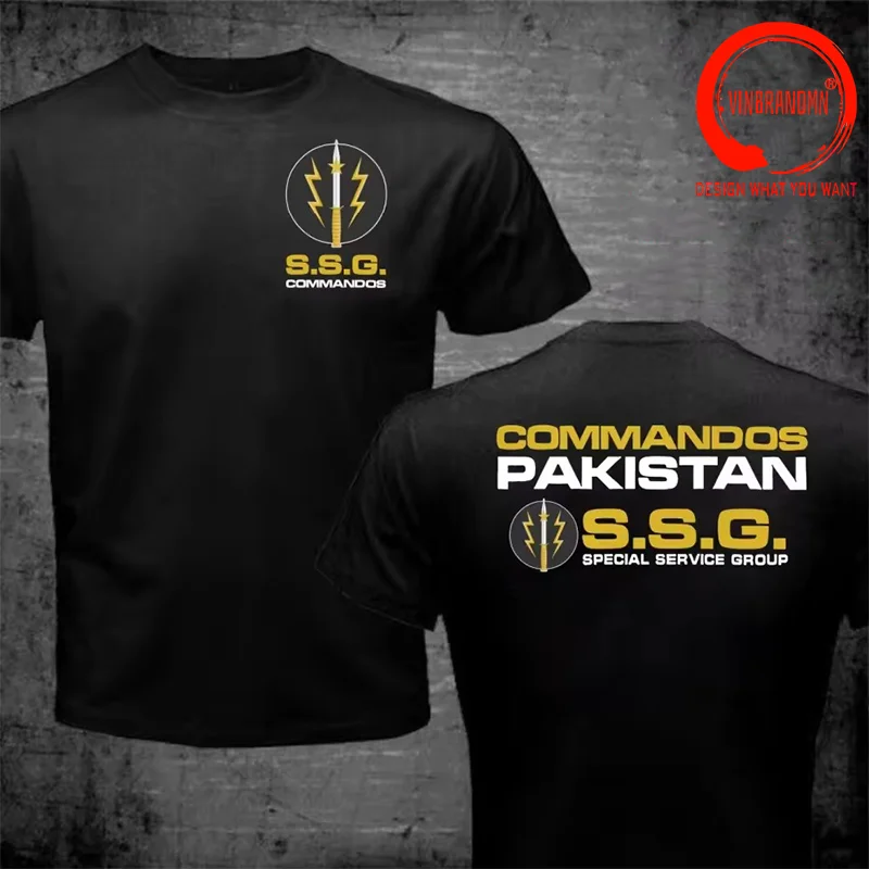 Fashion Casual Tee Shirt Military Army T Shirt Men New SSG Commandos Pakistan Special Forces Service Group Army Military T-Shirt