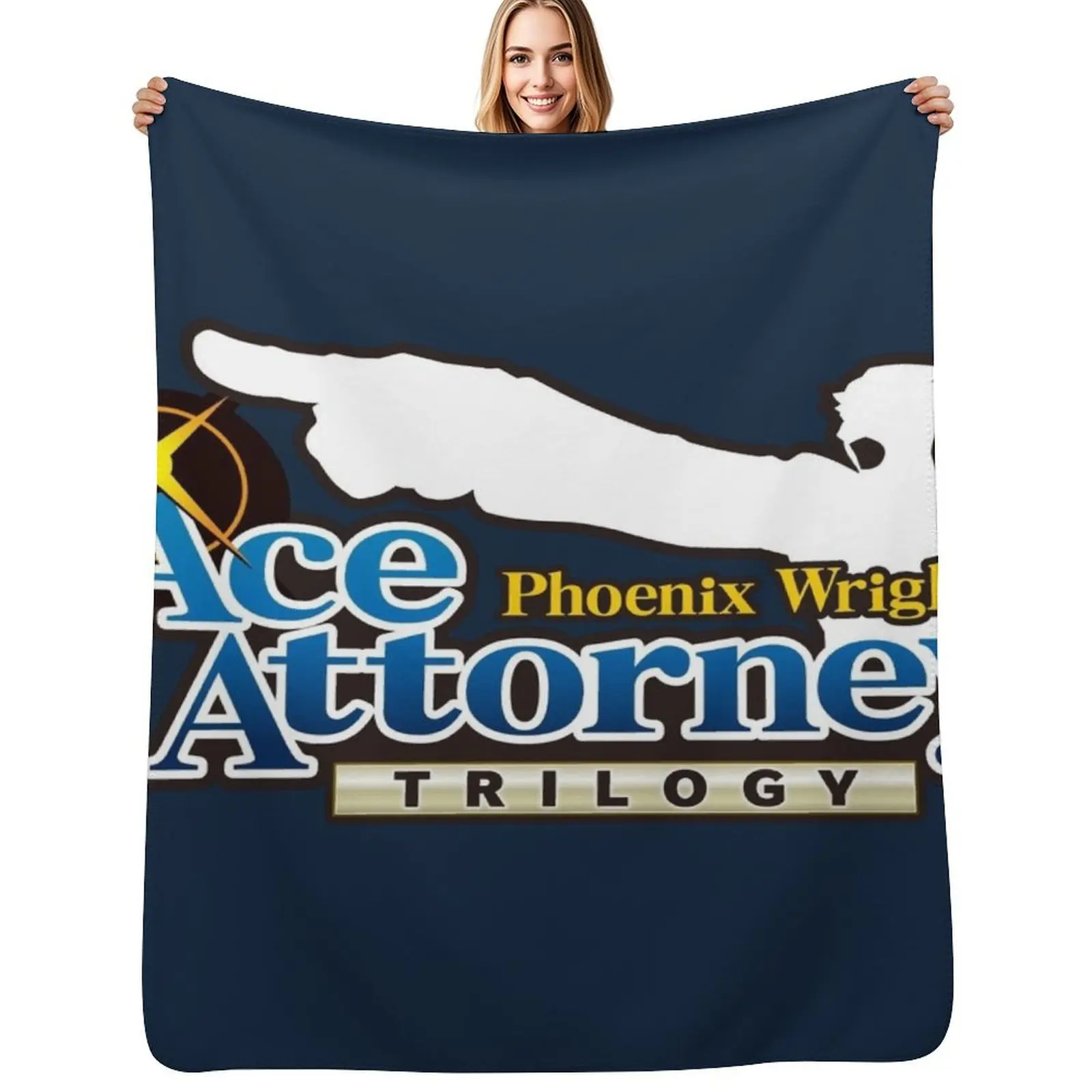 Couverture compacte et chaude Ace Attorney Trilogy pour les voyages en voiture