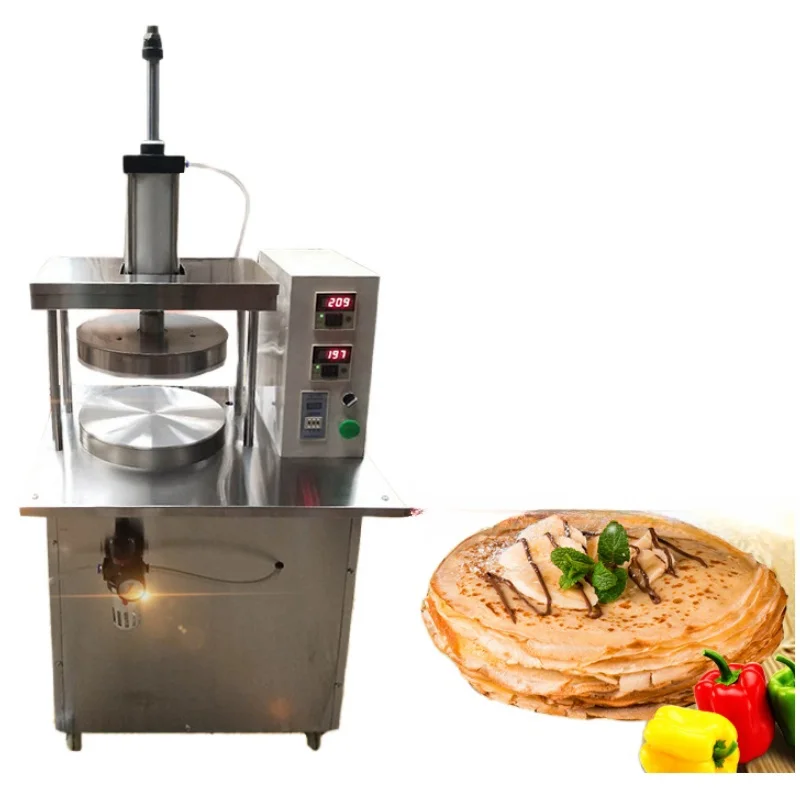 

Automatic Commercial Pizza Dough Press Machine Portable Manual Roti Chapati Pancake Press for Home Use Used Condition