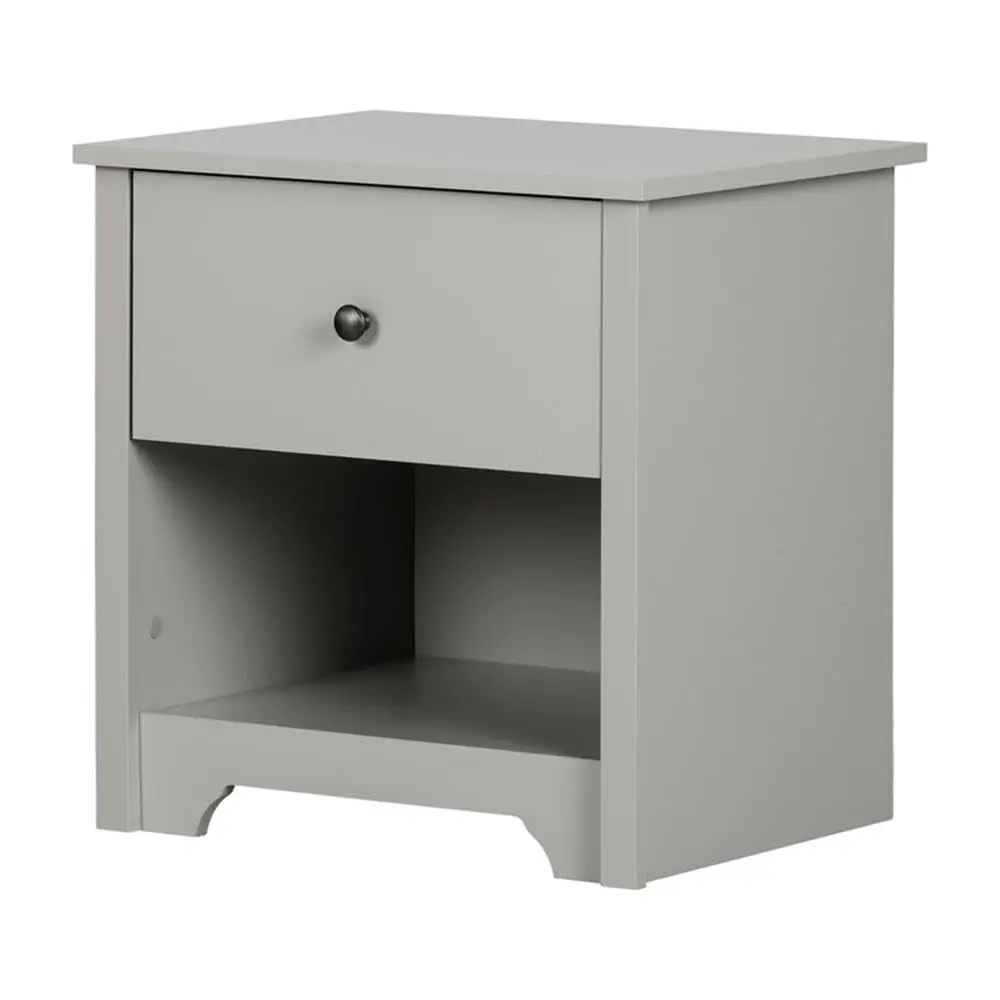 

Vito 1-Drawer Nightstand, Soft Gray