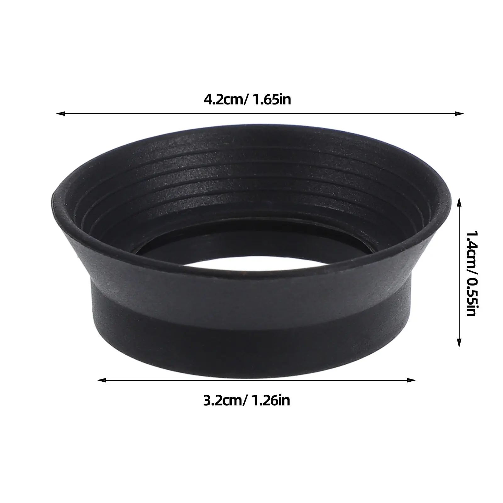 2Pcs Rubber Eyepiece Guards for Microscope and Binoculars Soft Comfortable Eye Cups Reducing Glare Eye Fatigue Lab Outdoor Use