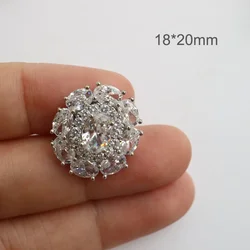 5pc/lot Luxury Rhinestone buttons Cubic zirconia button for Clothes Decorative CZ sewing cashmere Knit cardigan