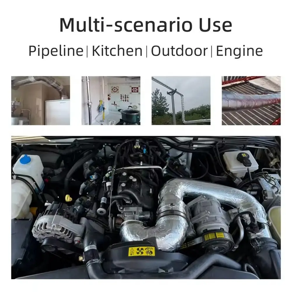 Gold/Sliver Reflective Self Adhesive Tape High Temperature Heat 50mmx10M/50mmx5M Insulation Shield Wrap Tape Universal