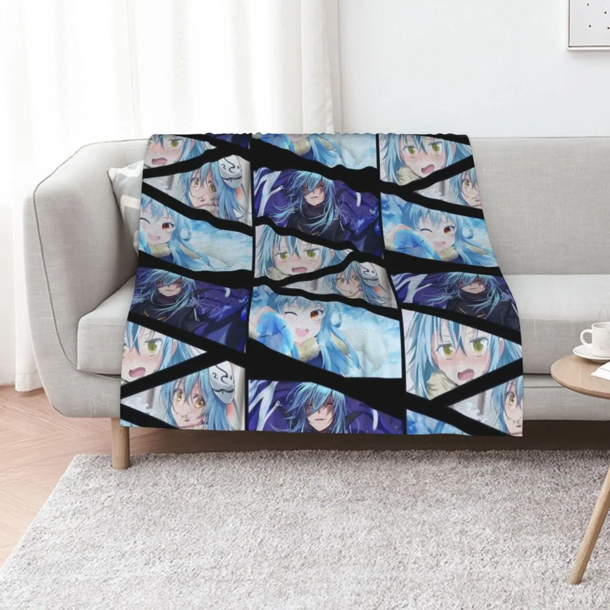 Rimuru Tempest Manga Panel Design Throw Blanket Nap Luxury Thicken Baby blankets ands Large Blankets