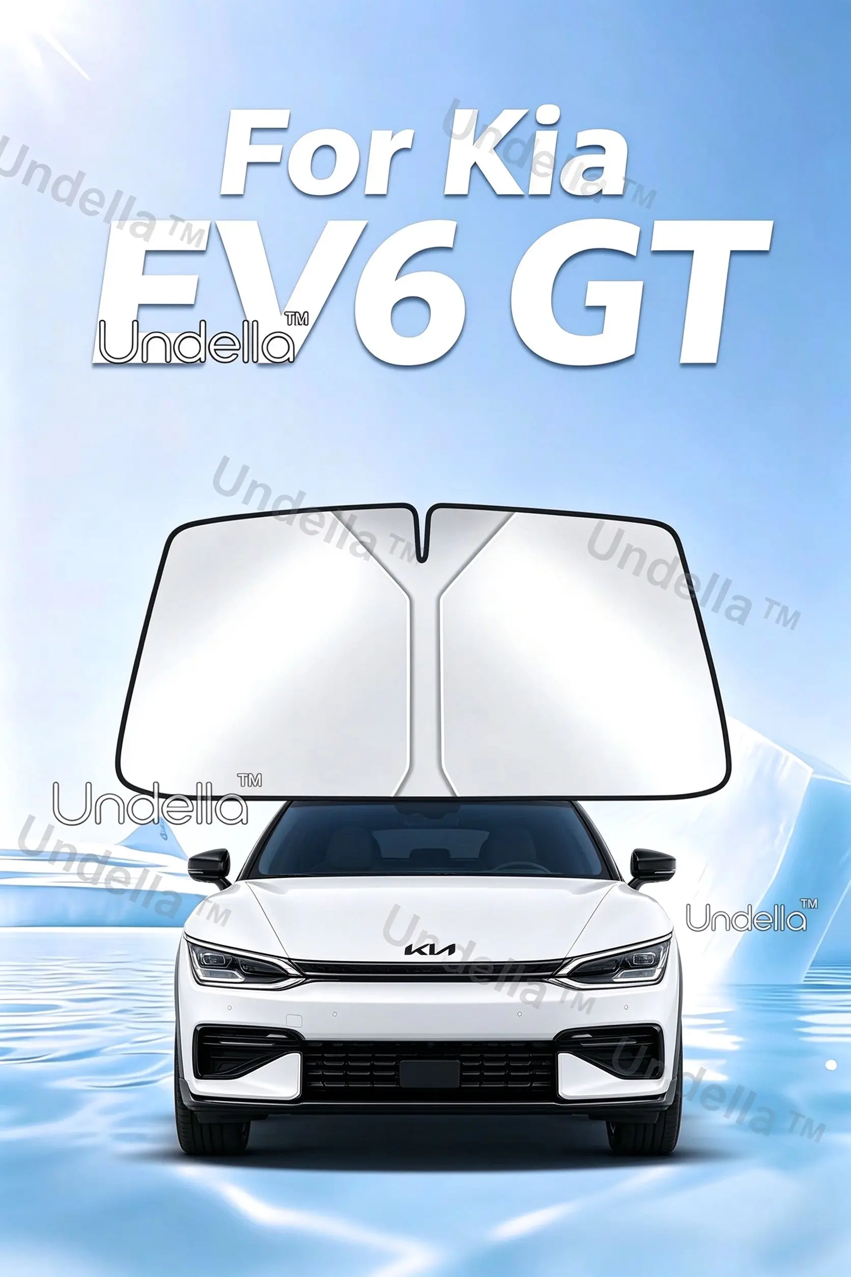 For Kia EV6 GT 2022-2025 2026 2027 2028 Car Sun Visor Front Windshield Sunshade Heat Insulation Cover Anti-UV Car Accessories