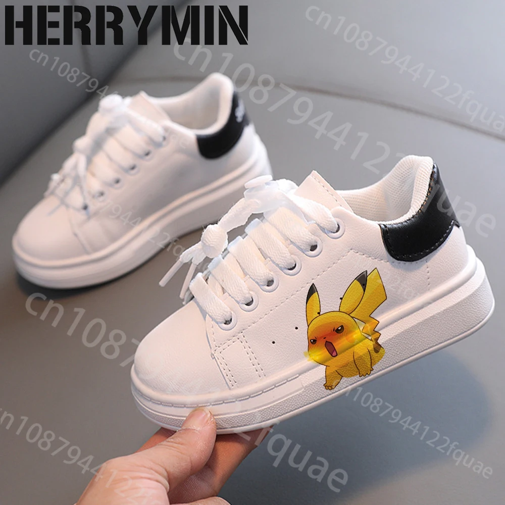 Pokemon zapatos para niños, zapatillas de deporte a la moda para niños, zapatos deportivos informales suaves para correr con dibujos animados para estudiantes y bebés, regalo de Navidad