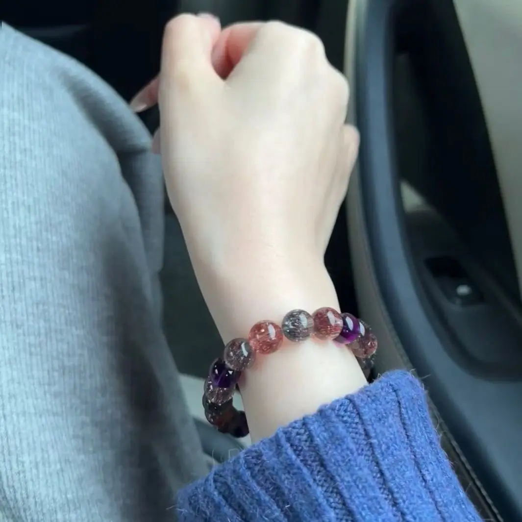 بيع المصنع مباشرة سوار سوبر سبعة للرجال والنساء كريستال سلسلة العظام الثروة الجافة جالون أسود