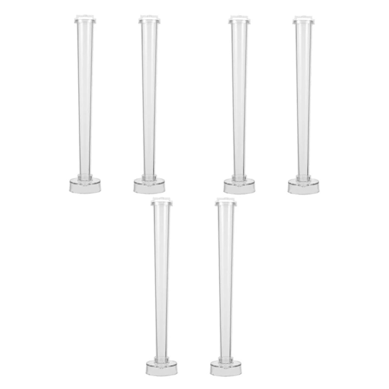 

6 Pcs Candle Mold Silcone Molds Tapered Candlesticks Candle Taper Emergency Candle Set