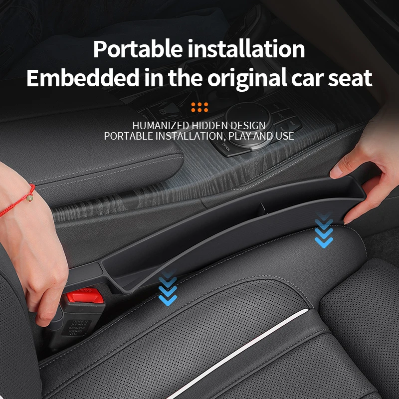 2PCS Car Seat Gap Storage Box Fill Auto Seat Gap Prevent Cell Phones From Falling Universal Tool Kit Accessories Car Storage Box