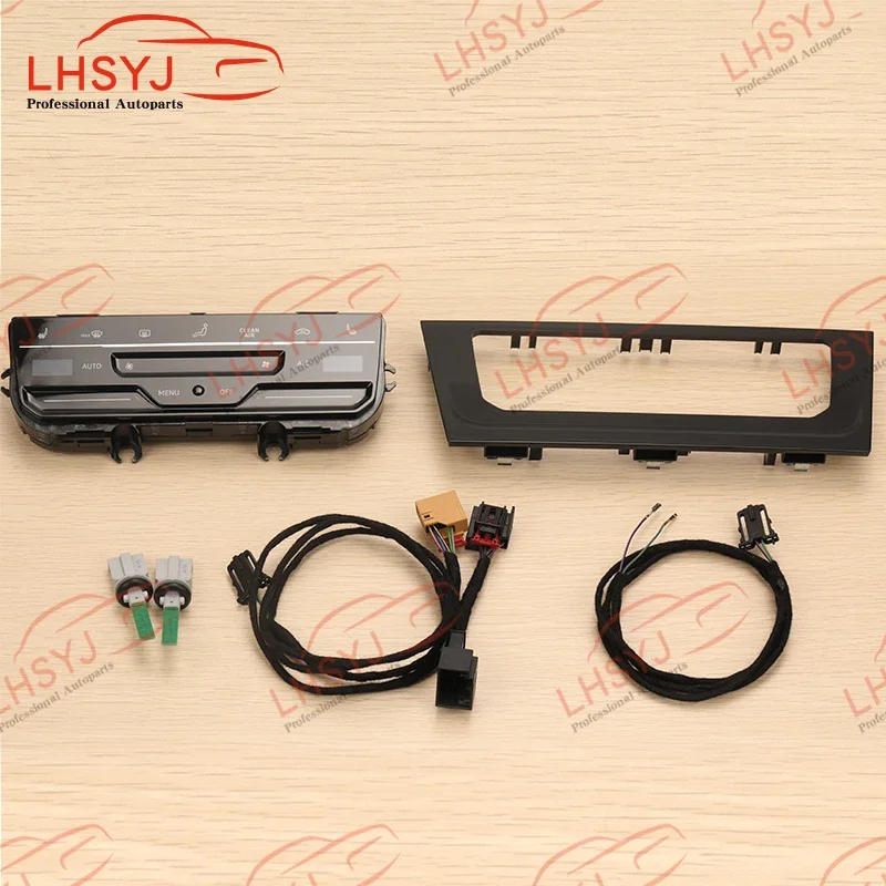For VW Golf 7 7.5 GTI R Upgrade Automatic AC Conditioning Switch LCD Touch Screen Air Conditioner Panel Digital Climate Control