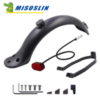 For Xiaomi Mijia MI M365 1S M187 Pro E-Scooter Tire Splash Fender with Rear Taillight Front Back Guard Mudguard screw line Parts