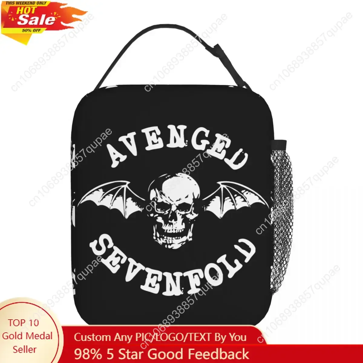 

Avenged Sevenfold Insulated Lunch Bags High Capacity Band Meal Container Thermal Bag Lunch Box Tote Beach Outdoor Food Bag