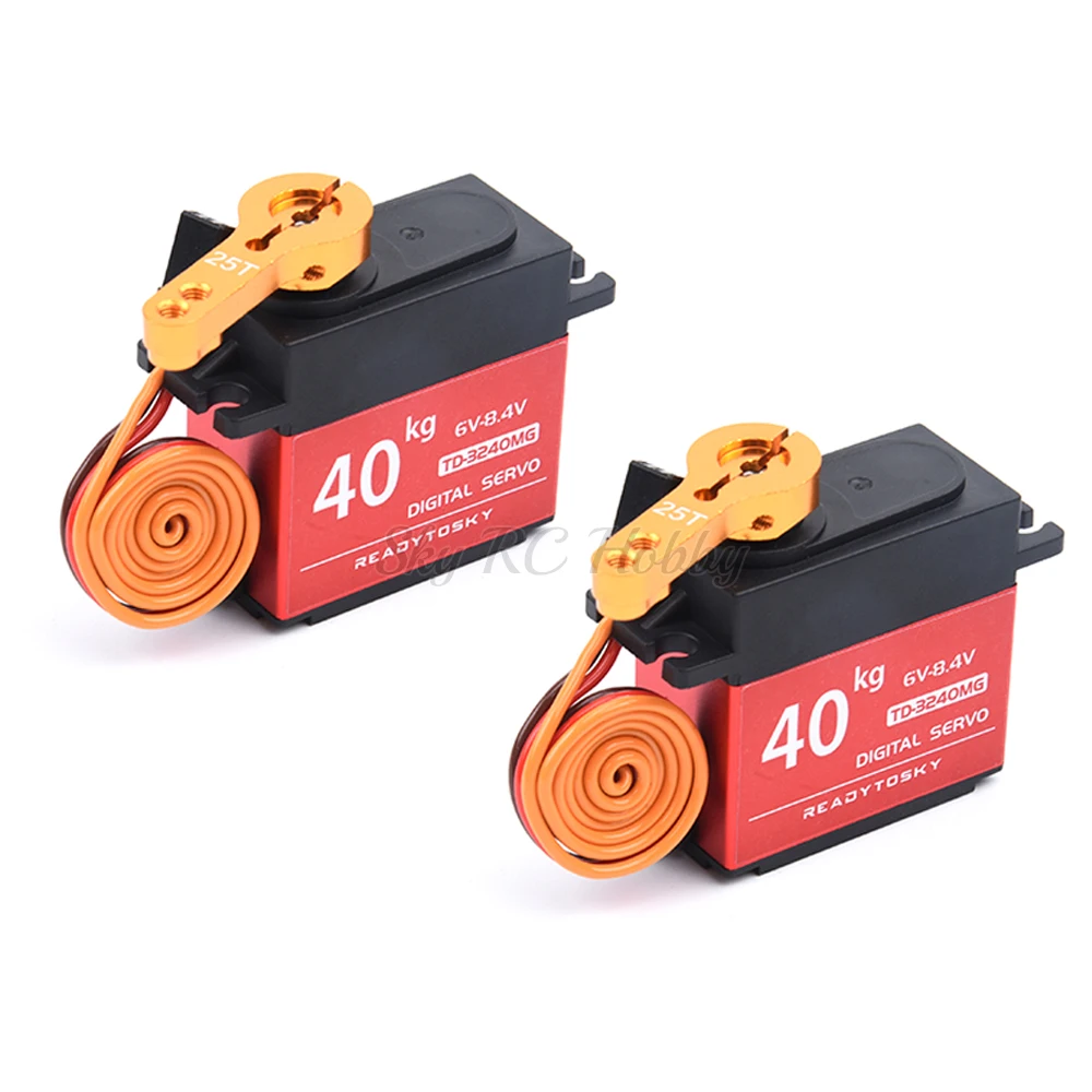 Waterdichte 20KG 25KG 30kg 35kg 40KG 60KG Servo's 180 270 360 Graden Grote koppel Digitale Servo Metalen Tandwielen 25T Arm Voor RC Auto