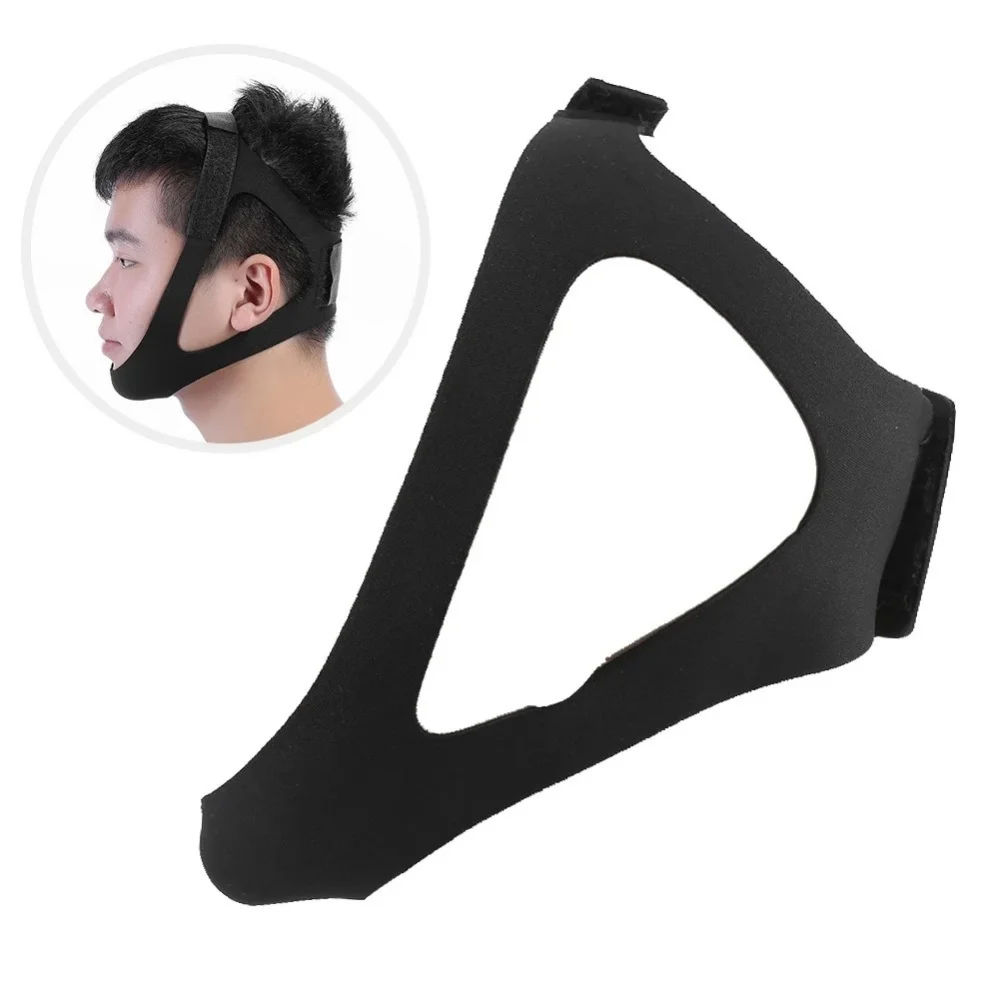 Adjustable Anti Snore Belt for Snoring Relief Breathable Chin Strap Night Sleeping Aid Jaw Support Men Women Snoring Protection