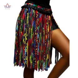 New Trend African Women Handmade Dress Jewelry Skirt African Ankara Necklaces Jewelry Multi Ropes Necklace Shawl Tribal